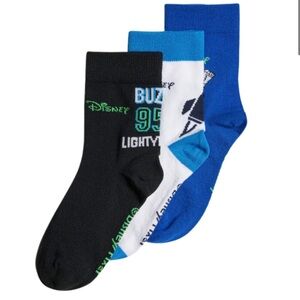 NWT Adidas Kids Pixar Buzz Lightyear Socks -set of 3